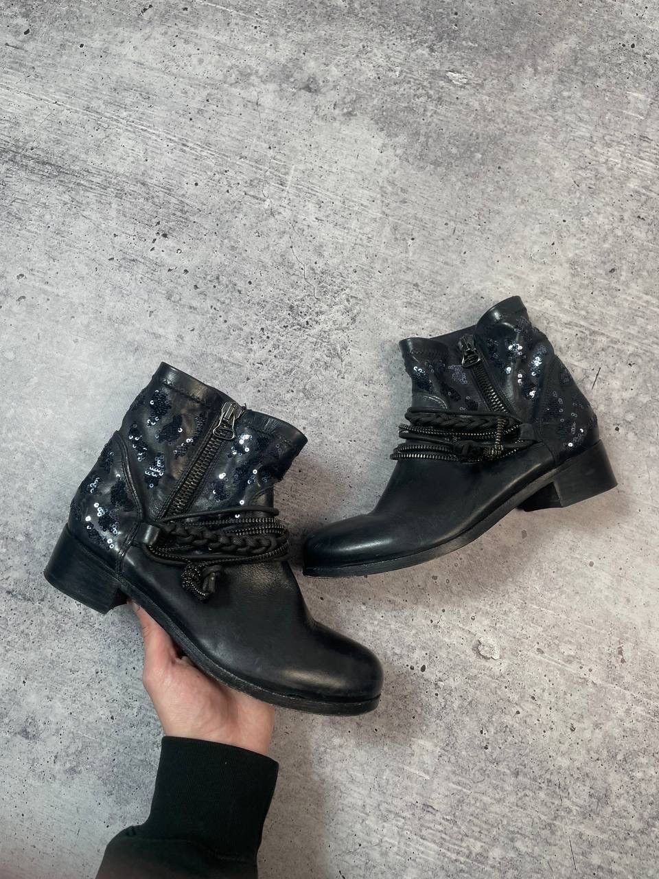 A.S.98 Vintage Airstep AS98 Style Ankle Biker Boots Y2K Size US 7 / IT 37 - 1 Thumbnail