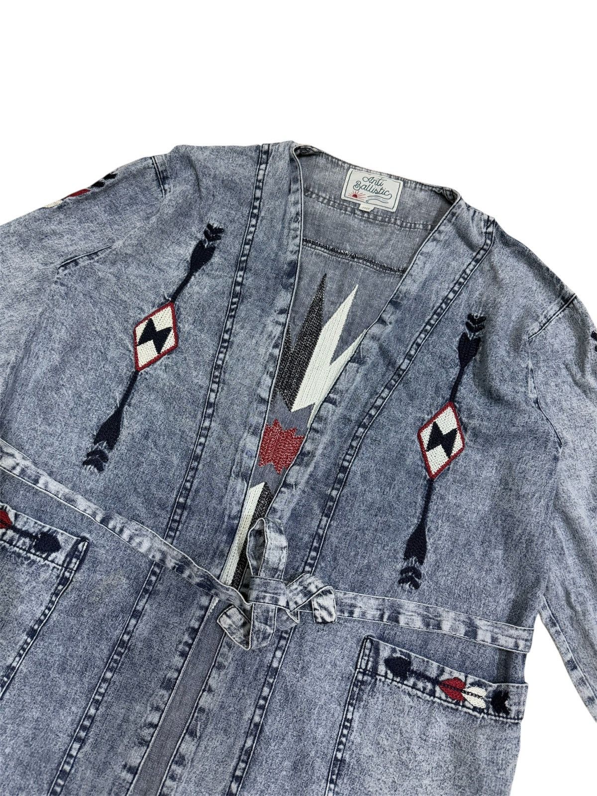 Native ANTI BALLISTIC NATIVE NAVAJO DENIM LONG JACKET Size ONE SIZE - 4 Thumbnail