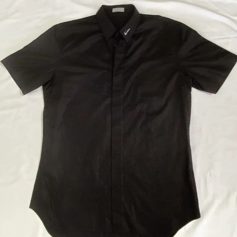 Dior Dior Black Short-Sleeve Men's Shirt 0089 Size US XL / EU 56 / 4 - 1 Thumbnail