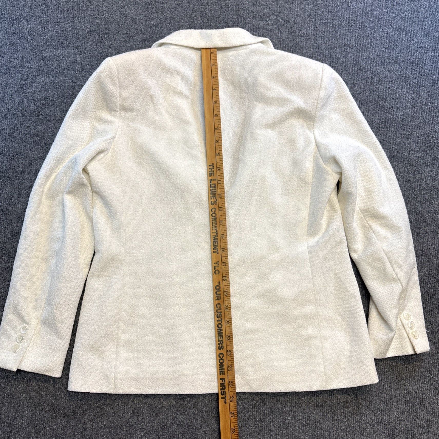 Vintage VINTAGE Bleyle Blazer Women Ivory 2 Button Size 12 Made In USA Womens Blazer 12 USA Size XL / US 12-14 / IT 48-50 - 6 Thumbnail