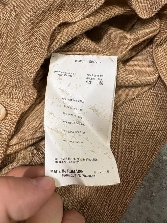 Prada AW2011 Prada Camel Wool & Silk Cardigan Size US S / EU 44-46 / 1 - 10 Thumbnail