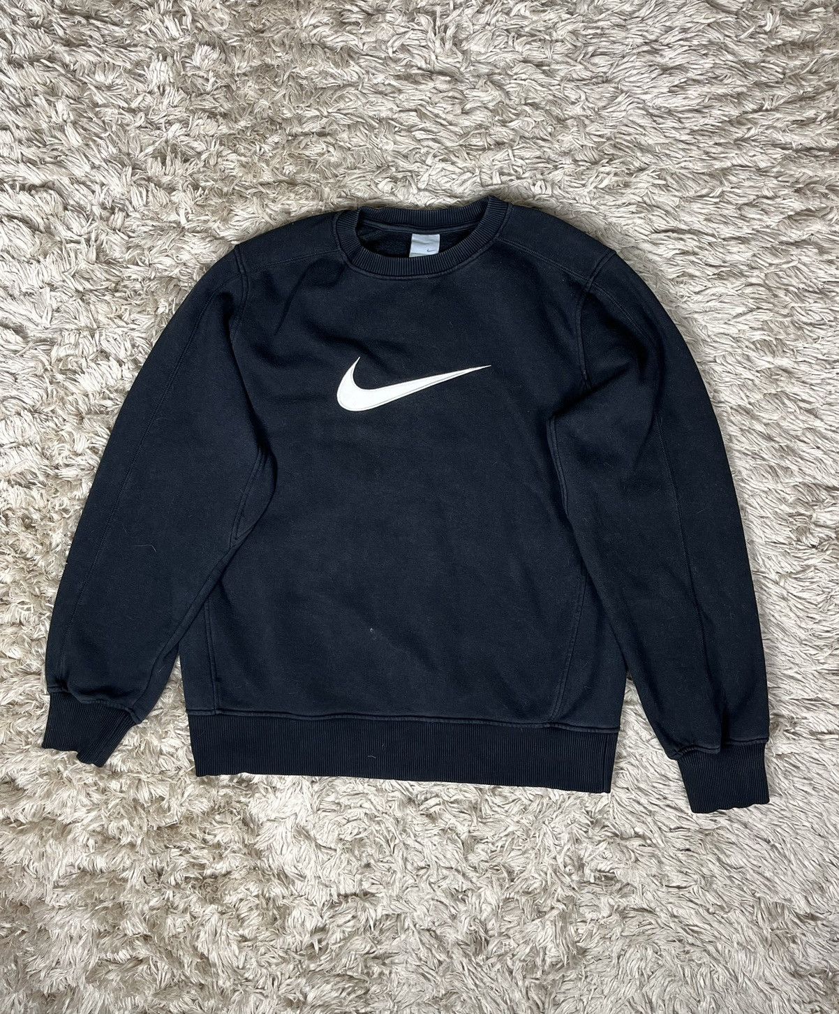 Nike × Vintage Nike 90s vintage central swoosh y2k crewneck Size US M / EU 48-50 / 2 - 1 Thumbnail