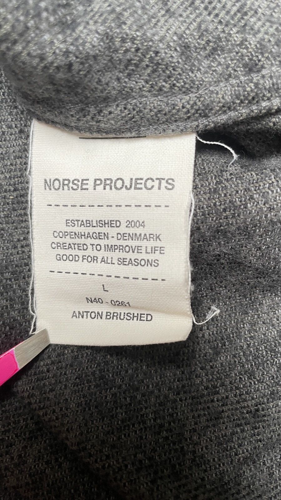 Norse Projects Norse Project Anton Brushed Flannel Checkred ButtonUp Shirt Size US L / EU 52-54 / 3 - 7 Thumbnail