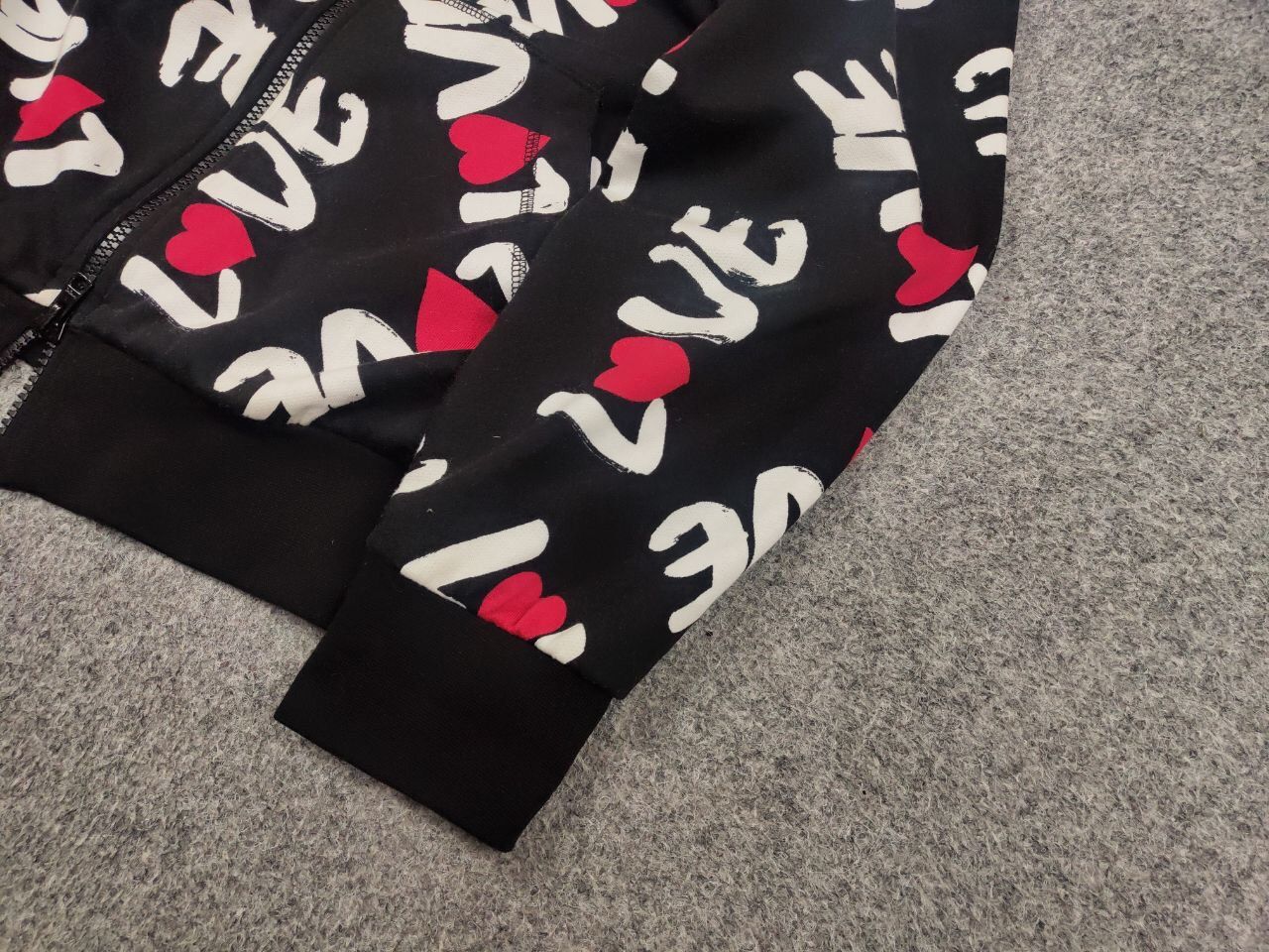 Moschino Love Moschino Authentic Multi Logo Oversized Zip Hoodie Size US S / EU 44-46 / 1 - 5 Thumbnail