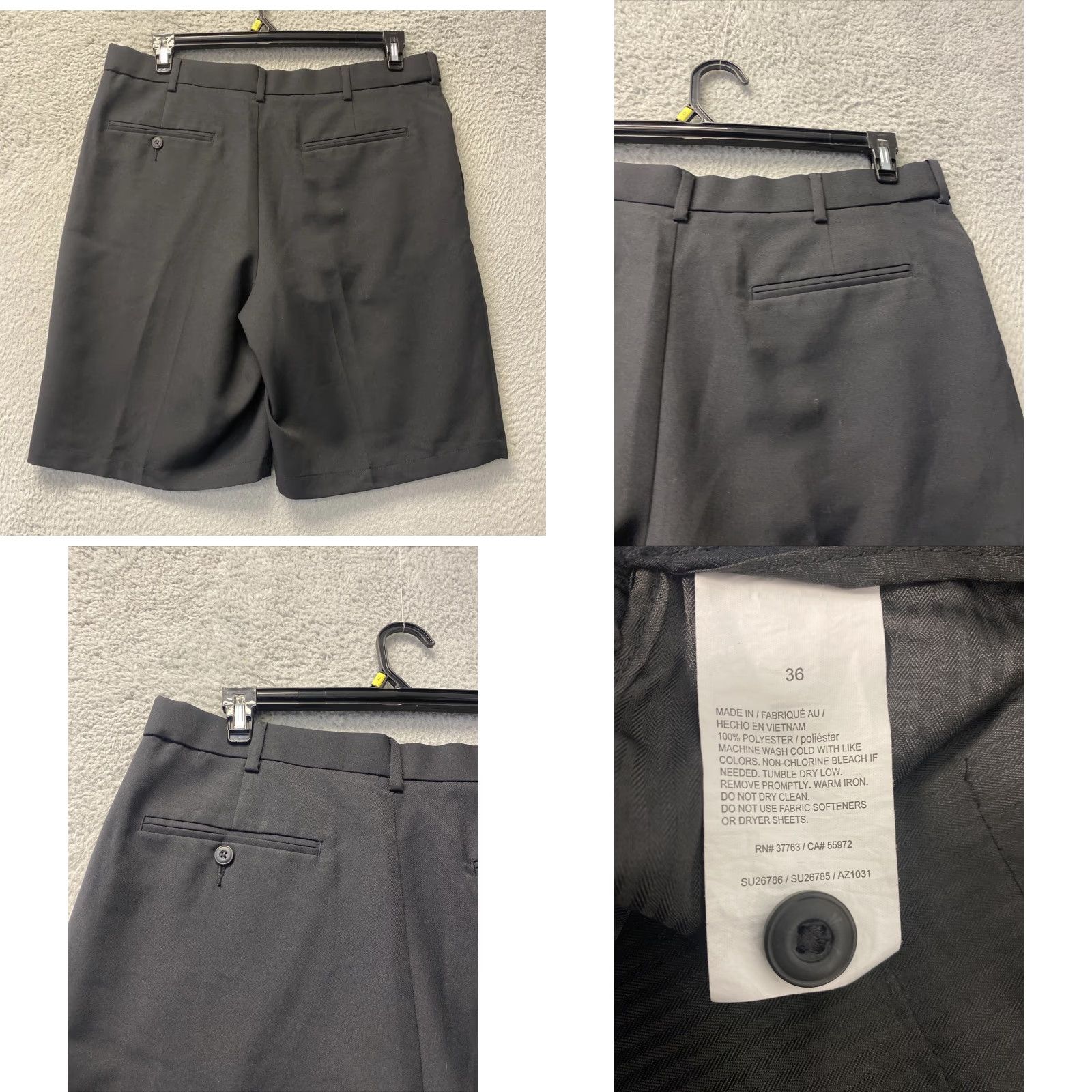 PGA Tour PGA TOUR Shorts Bermuda Mens 36 Black Casual Outdoor Lightweight Pockets Logo 86-74 Regular Size US 36 / EU 52 - 8 Thumbnail