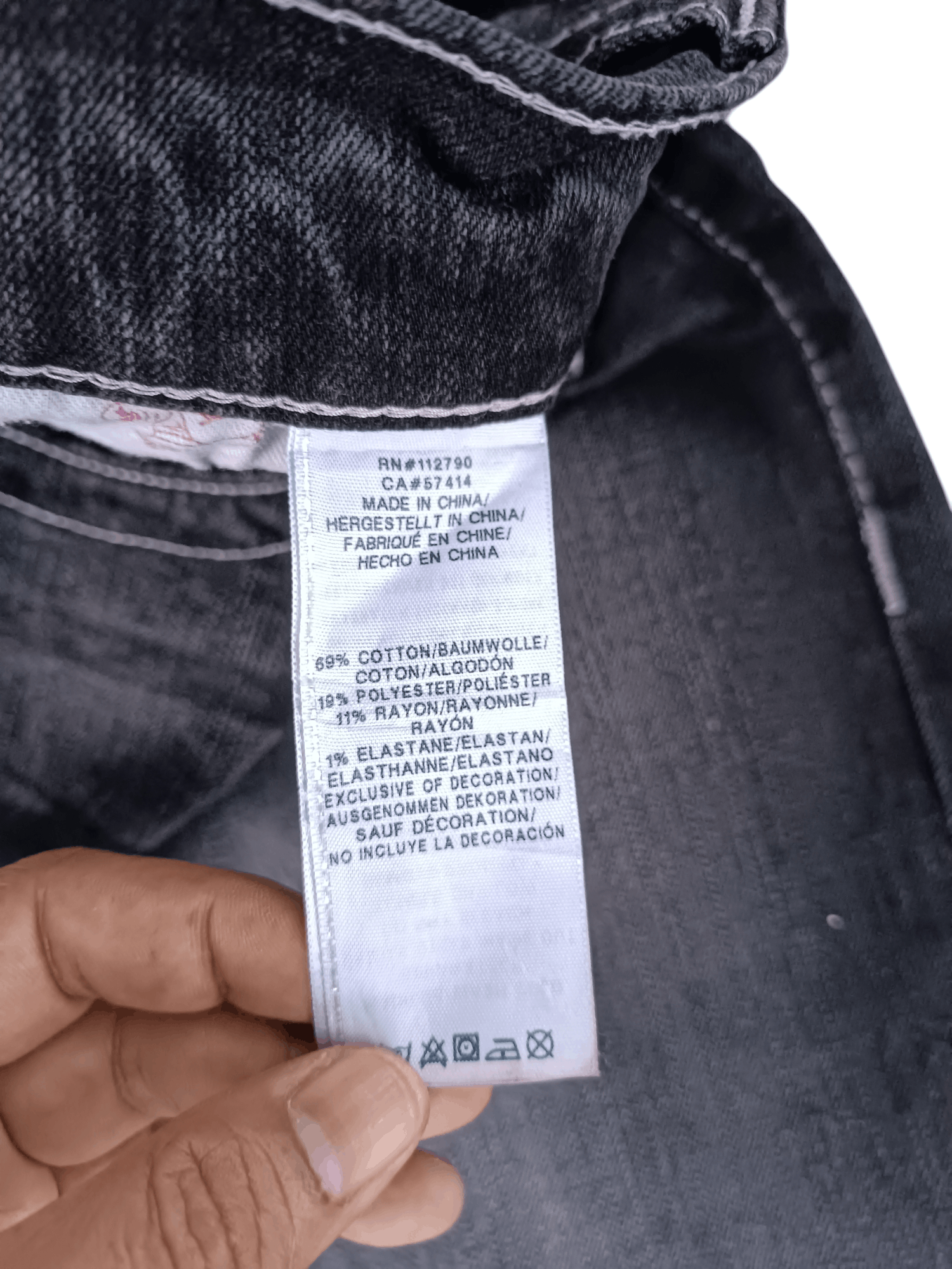 True Religion × Vintage RARE 🔥 True Religion ひ Camo Horseshore Straight Jeans Size US 34 / EU 50 - 15 Thumbnail