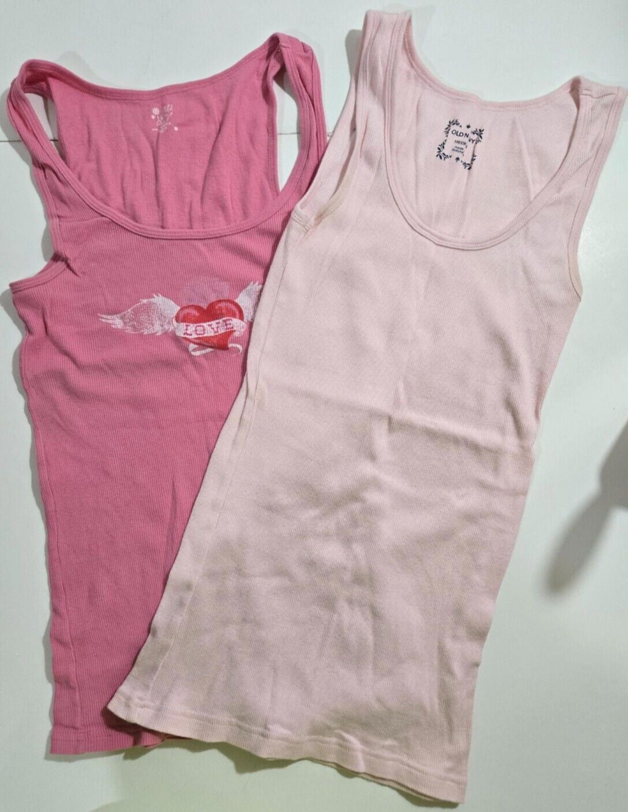 Old Navy Old Navy Pink Racerback & Tank Top Retro Y2K Lot of 2 Size M / US 6-8 / IT 42-44 - 1 Thumbnail