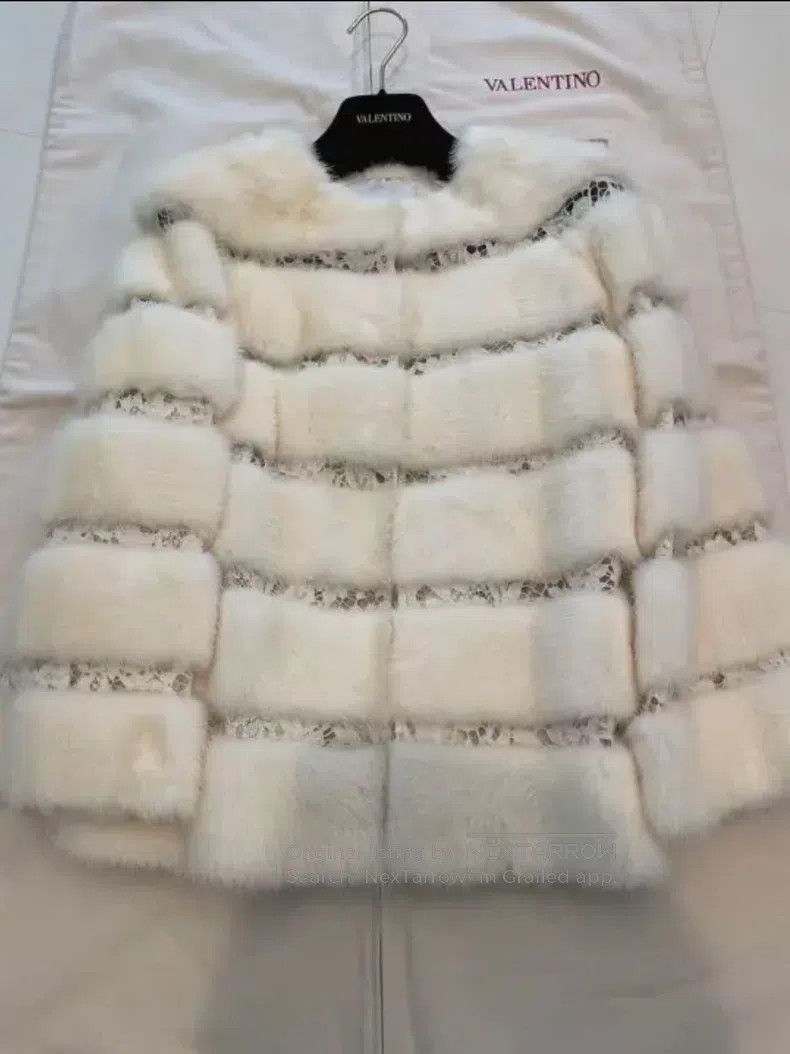 Valentino Valentino Lace patchwork mink coat Size XS / US 0-2 / IT 36-38 - 1 Thumbnail