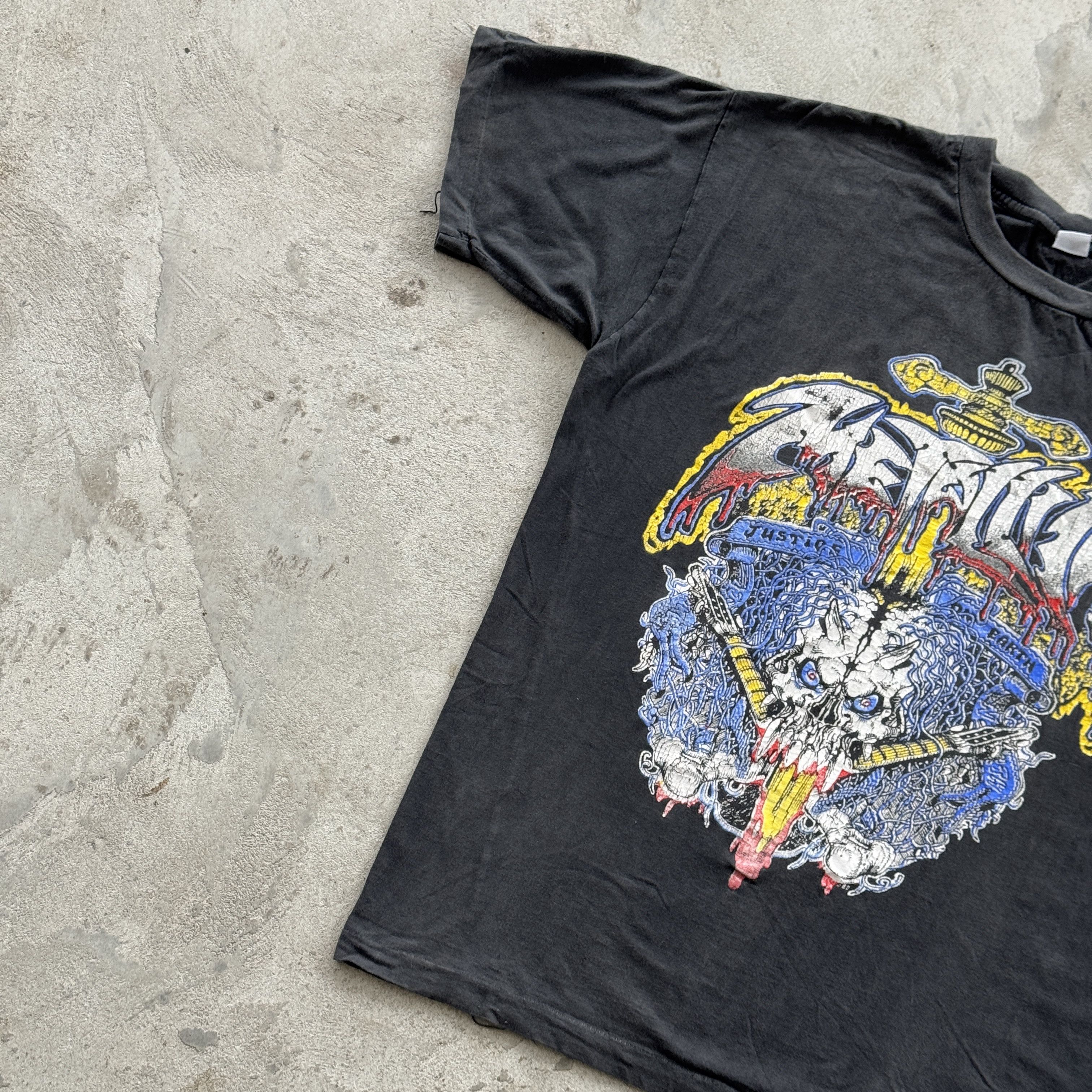 Metallica Vintage Metallica Justice For All Graphic T-Shirt Black Size US L / EU 52-54 / 3 - 3 Thumbnail
