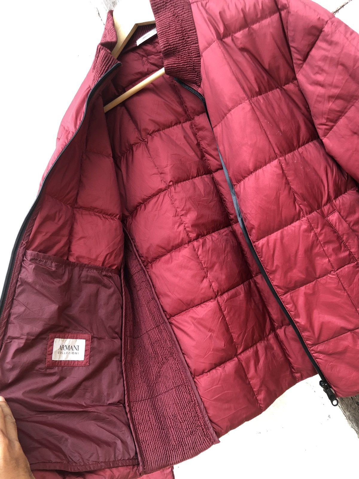 Armani × Armani Collezioni Red Puffer Jacket Armani Collezioni Real Down Size US M / EU 48-50 / 2 - 11 Thumbnail