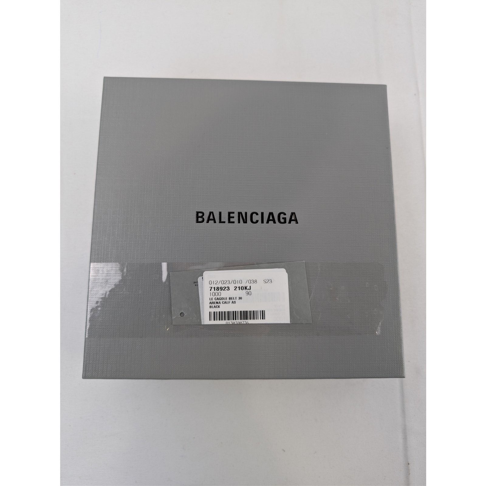 Balenciaga o1rshd1 Size: 90/ Le Cagole Embellished Crinkled Belt Black Size 36 - 11 Thumbnail