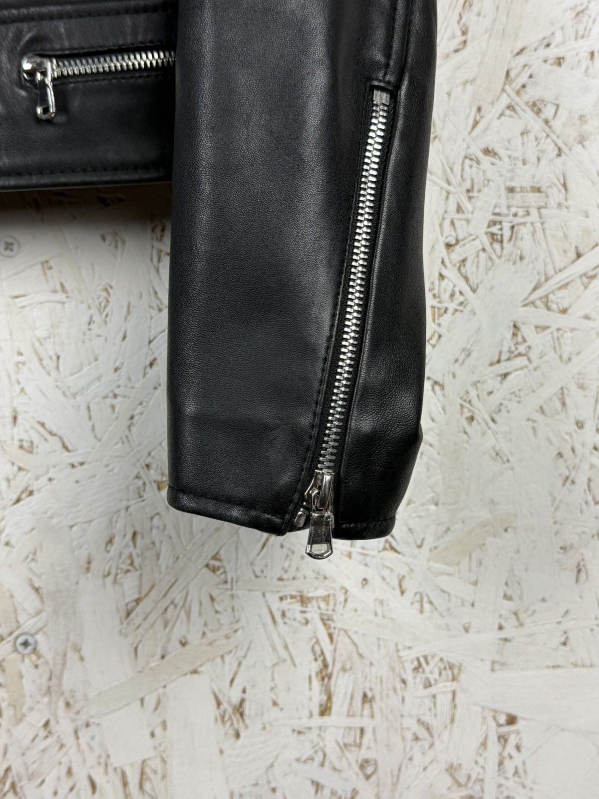 Sandro Sandro Paris Lambskin Black Biker Leather Jacket Size 4 Size L / US 10 / IT 46 - 6 Thumbnail