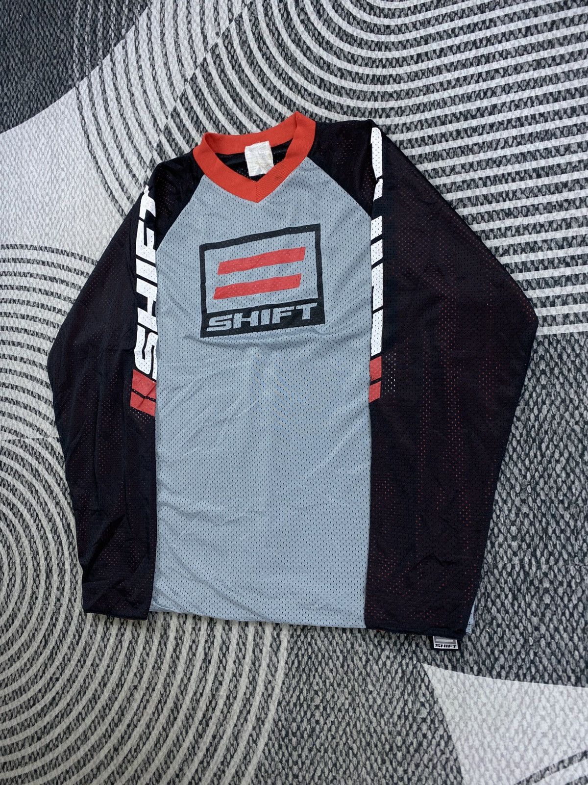 Japanese Brand Vintage SHIFT Motorcross Big Logo Longsleeve Jersey Shirt Size US M / EU 48-50 / 2 - 5 Thumbnail