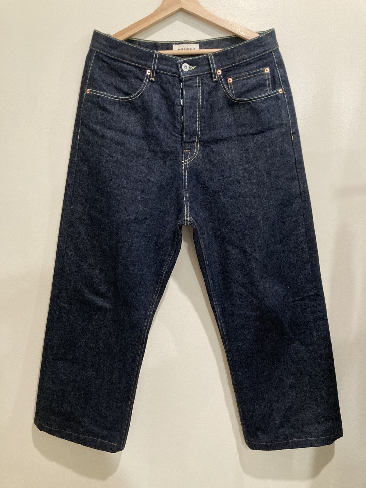 Bare Knuckles Javier Wide Leg Jeans - Japanese Selvedge Size US 32 / EU 48 - 1 Thumbnail