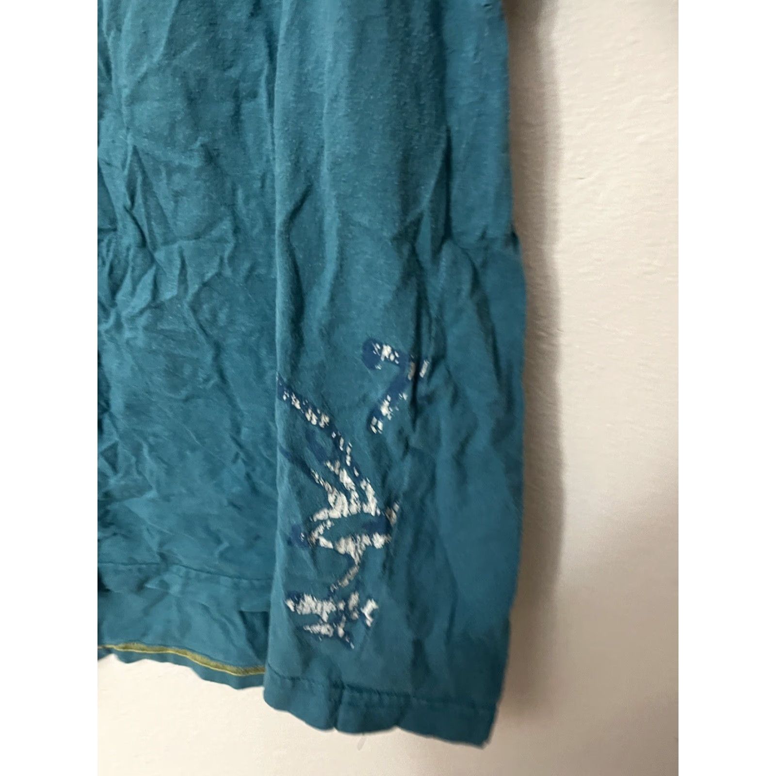 Express Express T-Shirt Graphic Print Green XL Men Crew Neck Size US XL / EU 56 / 4 - 3 Thumbnail