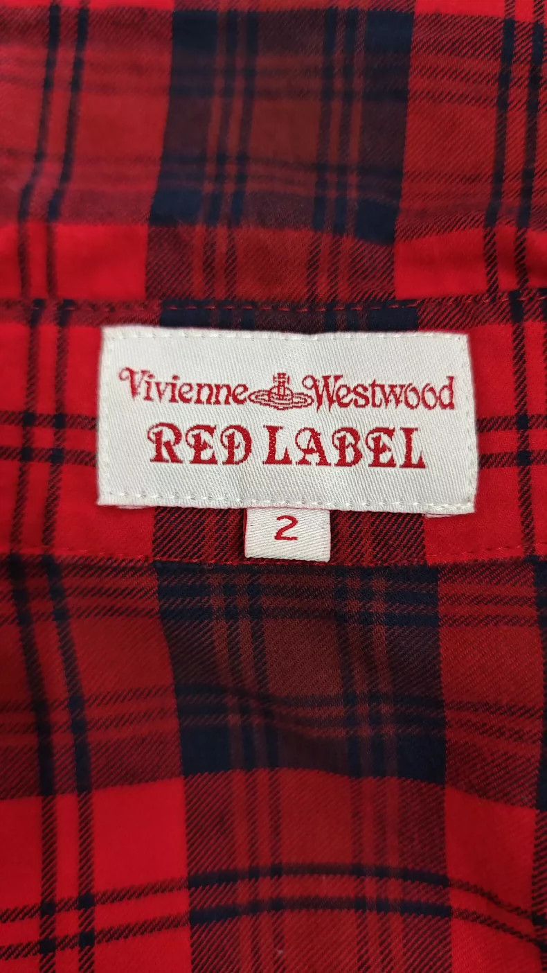 Vivienne Westwood Vivienne Westwood Red checkered long-sleeved shirt dress Size S / US 4 / IT 40 - 7 Thumbnail