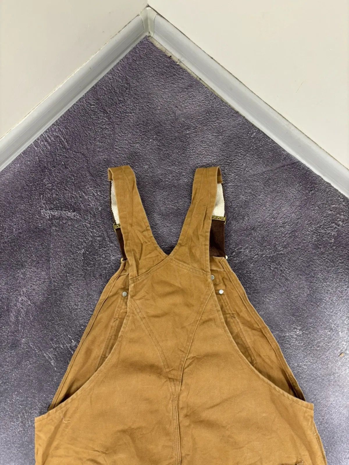 Carhartt × Vintage Vintage Carhartt Double Knee American Work Dungaree Overall Size US 42 / EU 58 - 11 Thumbnail