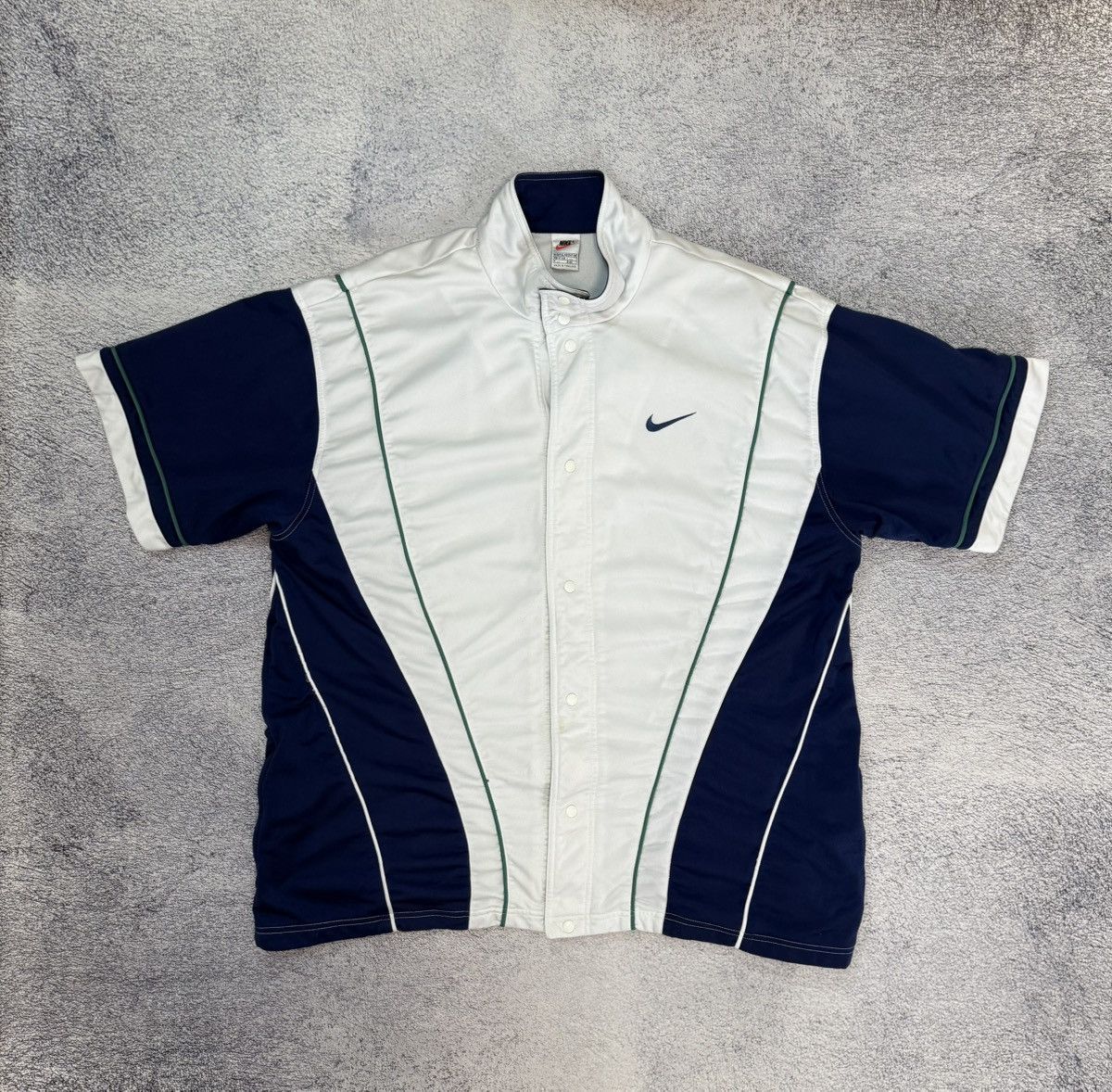 Nike Vintage Nike Men Snap Button Shirt XXL Big Logo Pockets Y2K Size US XXL / EU 58 / 5 - 1 Thumbnail