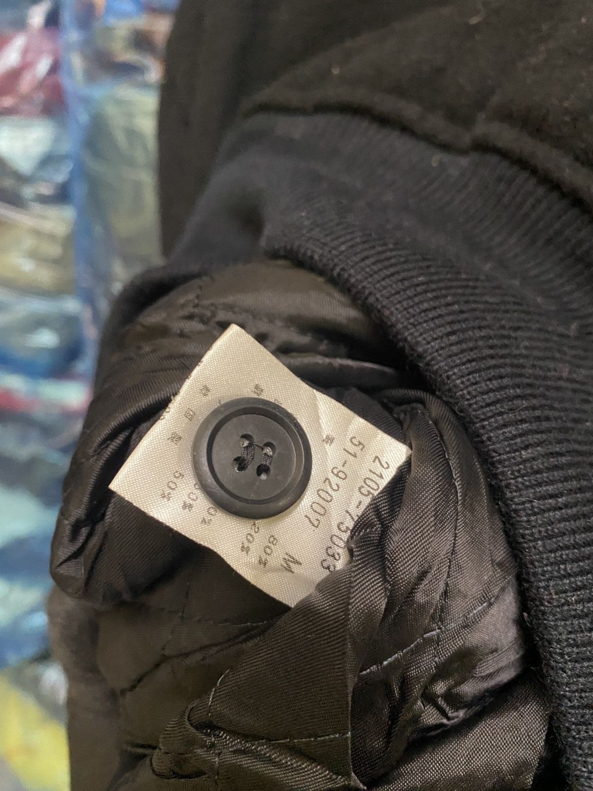 Japanese Brand VINTAGE MAISON GREY IS DESIGN EMBROIDERED LOGO WOOL BOMBER Size US L / EU 52-54 / 3 - 10 Thumbnail