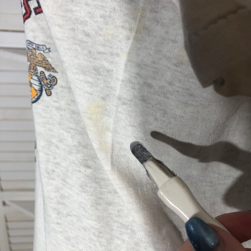 Vintage 90s Shirt US Marine Corps Bulldog Graphic Cotton Fabric Sz S Size XS / US 0-2 / IT 36-38 - 9 Thumbnail