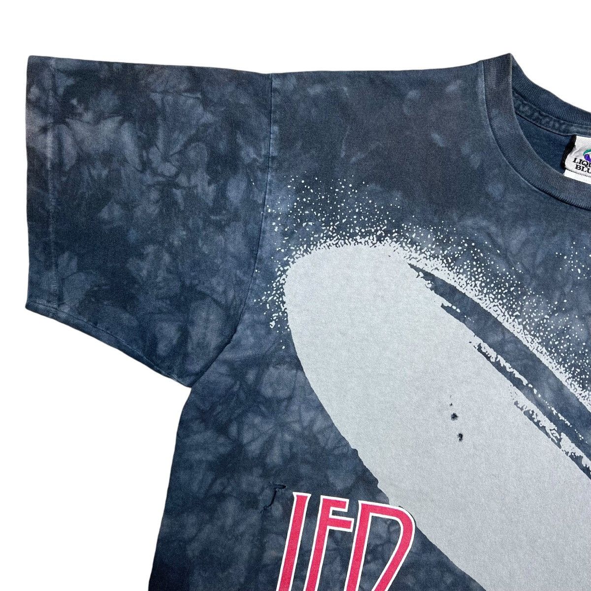 Band Tees × Liquid Blue × Vintage 1990s Led Zeppelin Blimp All Over Print Liquid Blue Band Tee Size US L / EU 52-54 / 3 - 4 Thumbnail