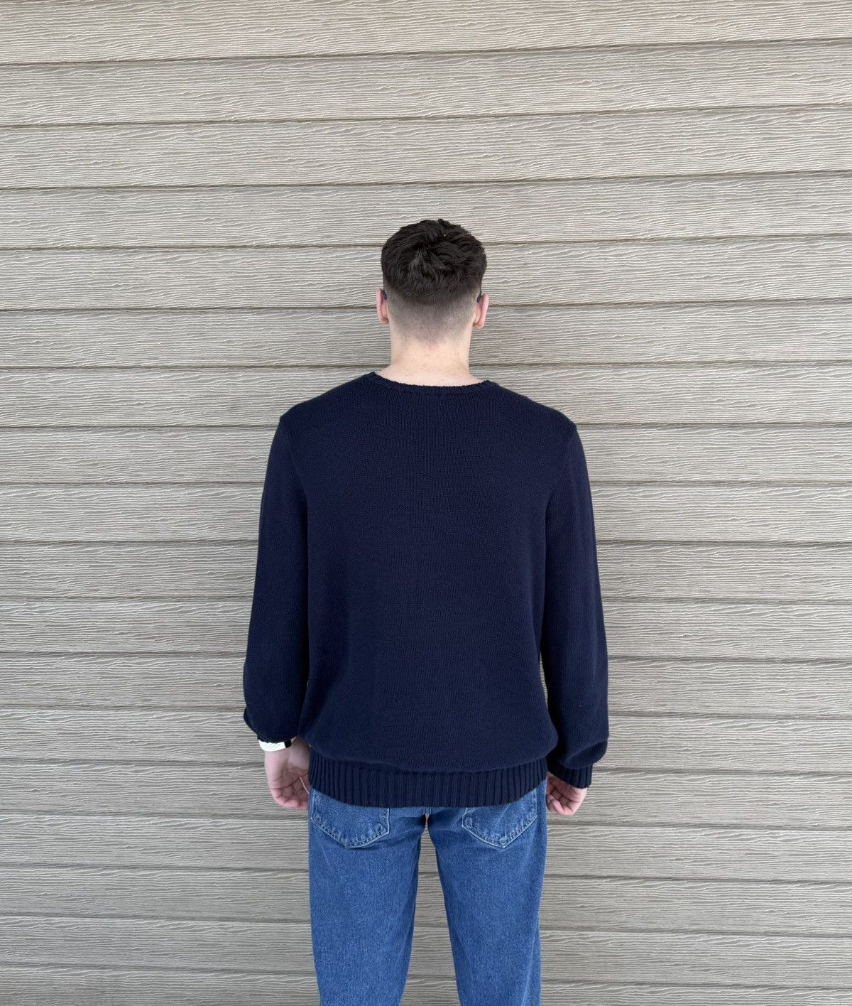 Polo Ralph Lauren Vintage Polo Ralph Lauren Sweater Navy Knit L Relaxed Size US L / EU 52-54 / 3 - 2 Thumbnail