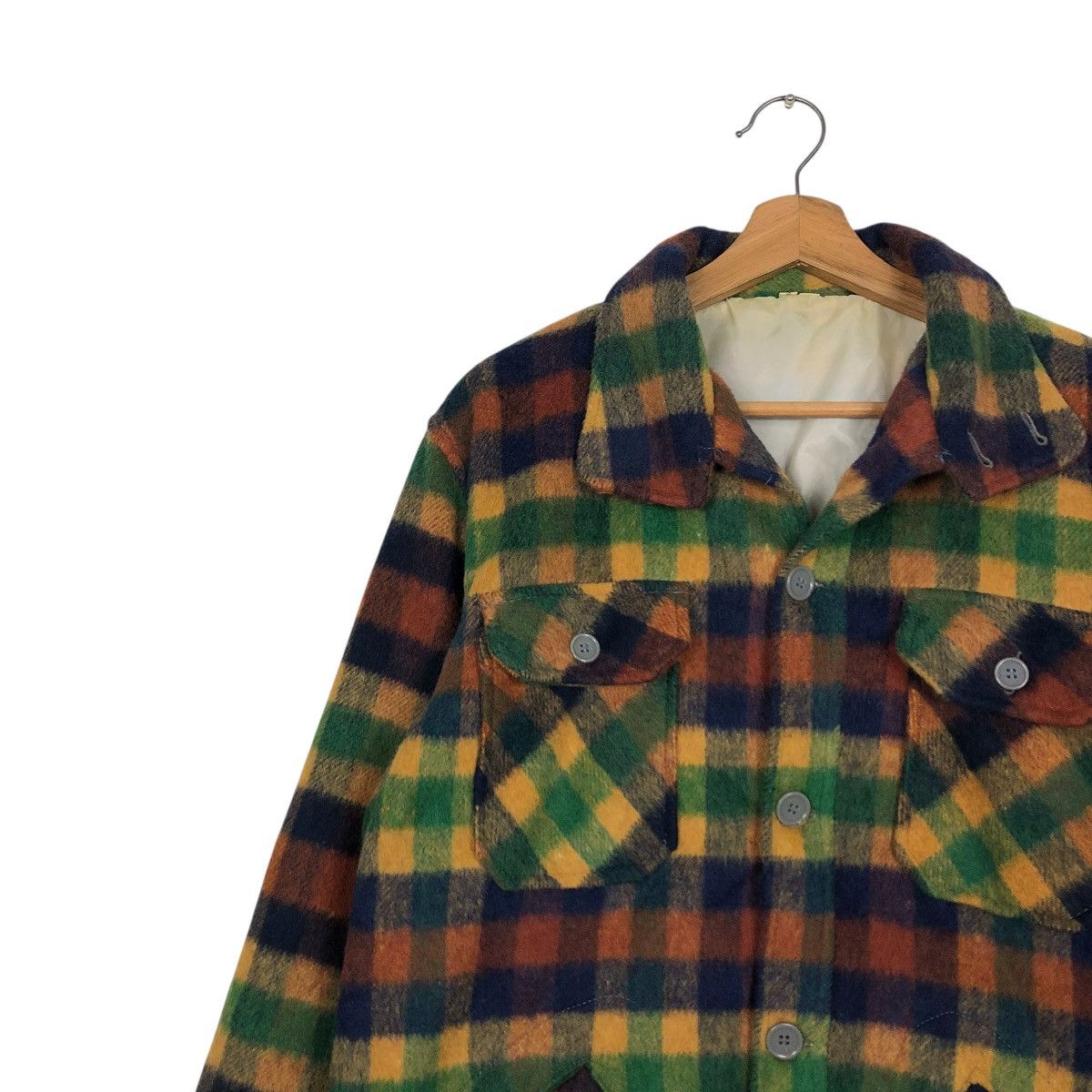 Japanese Brand 🔥VINTAGE WOOL CHORE JACKET TARTAN UNBRANDED ISSEY MIYAKE Size US M / EU 48-50 / 2 - 9 Thumbnail