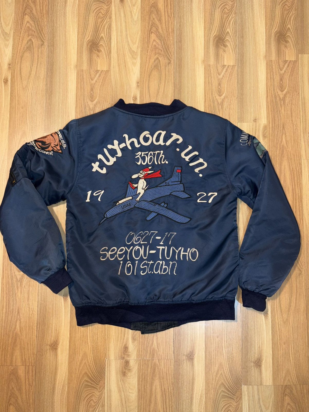 Vintage U.S.A.F x vietnam squadran x flying Jacket Size US XXS / EU 40 - 2 Thumbnail