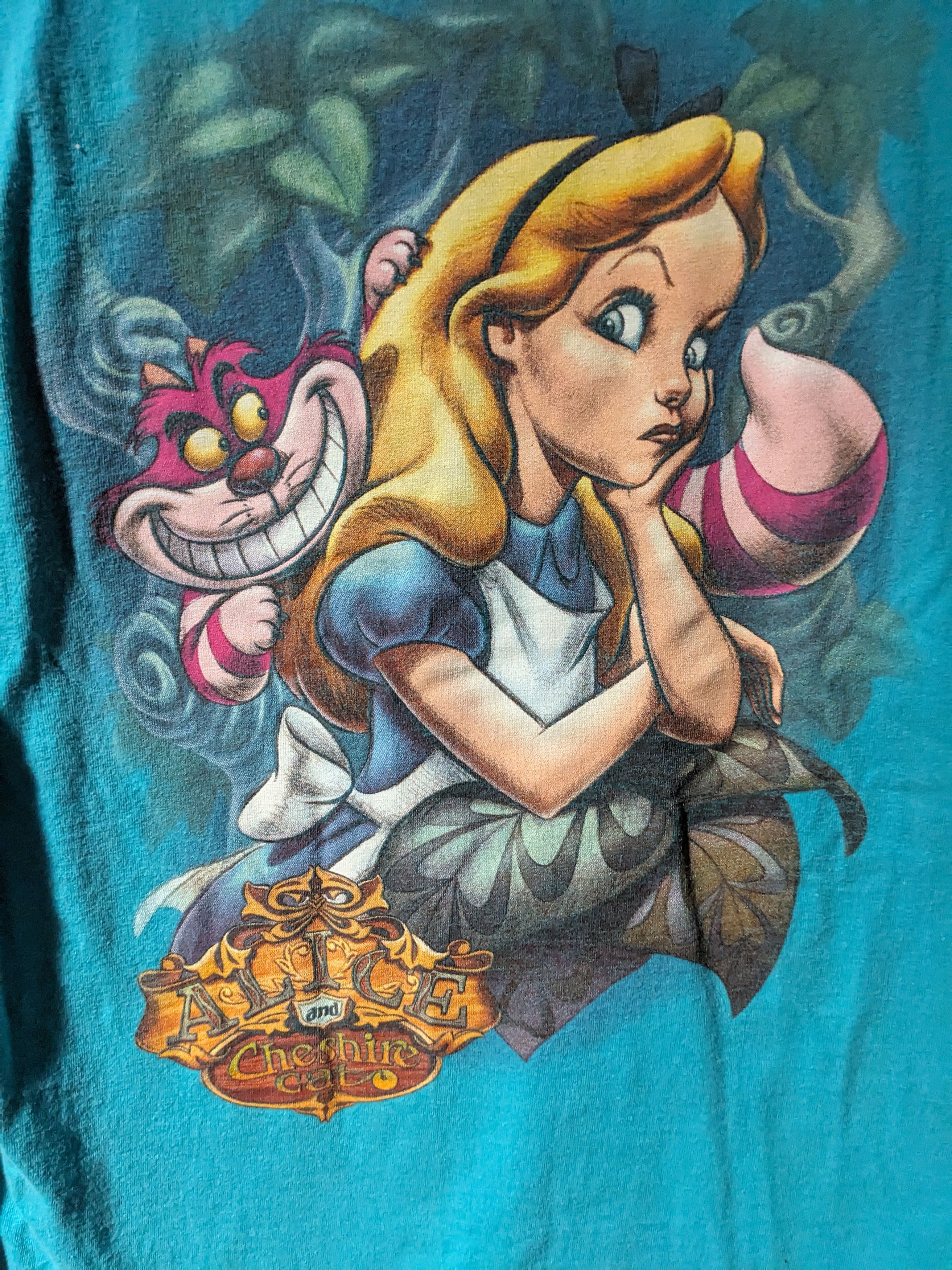 Disney × Vintage Vintage Alice and the Cheshire Cat Disney Studio T-Shirt Size M / US 6-8 / IT 42-44 - 2 Thumbnail