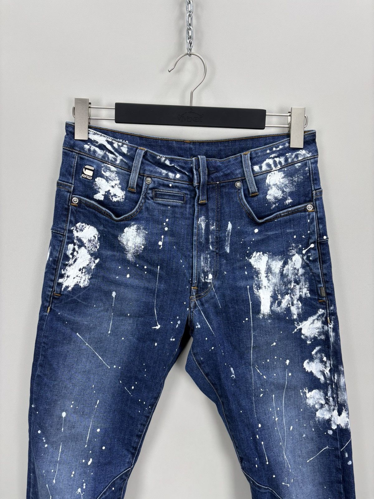 G-Star Mens jeans G Star Raw D Staq Size 28 Color Blue Size US 28 / EU 44 - 3 Thumbnail