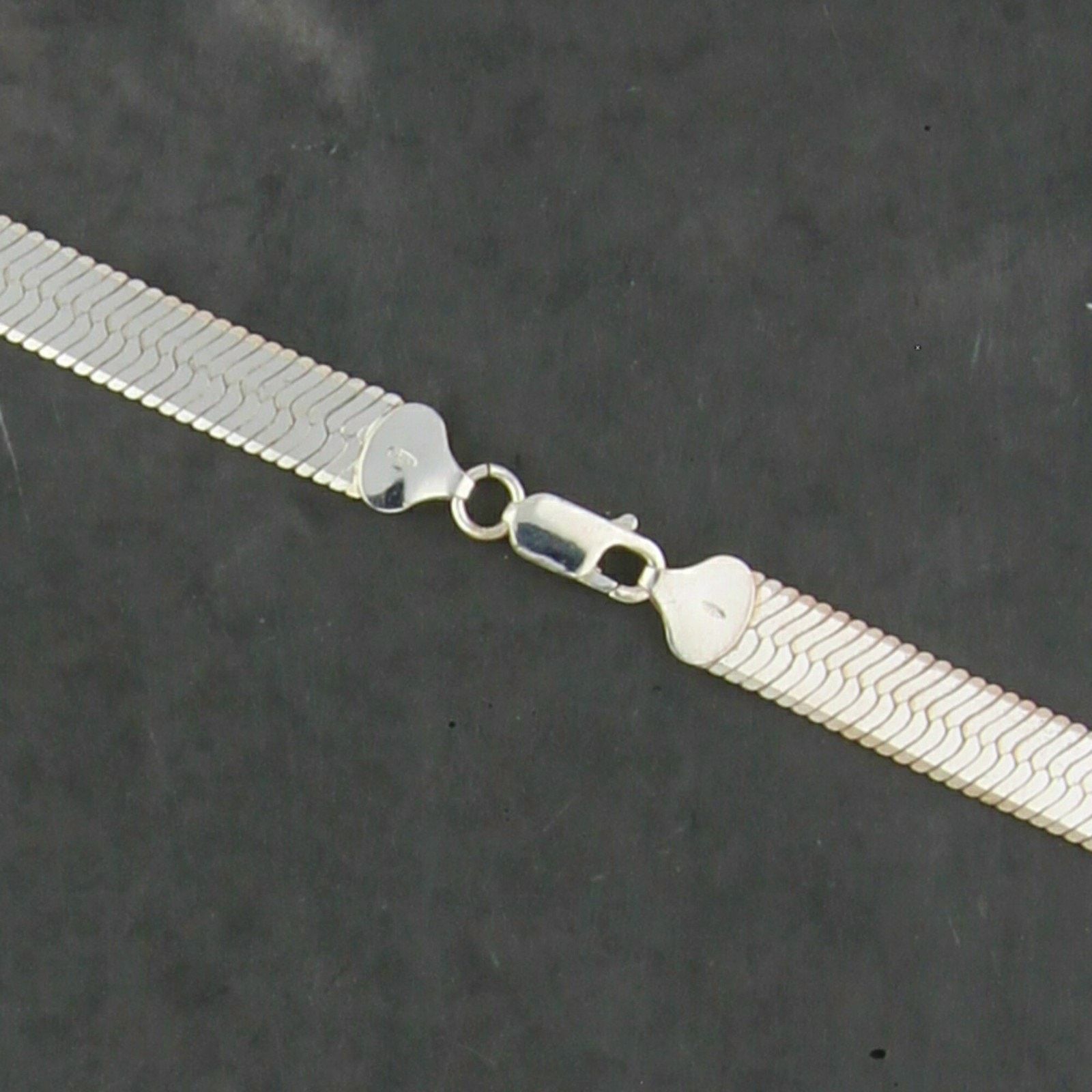 Sterling Silver sterling silver 9mm herringbone chain necklace size 20in Size ONE SIZE - 3 Thumbnail