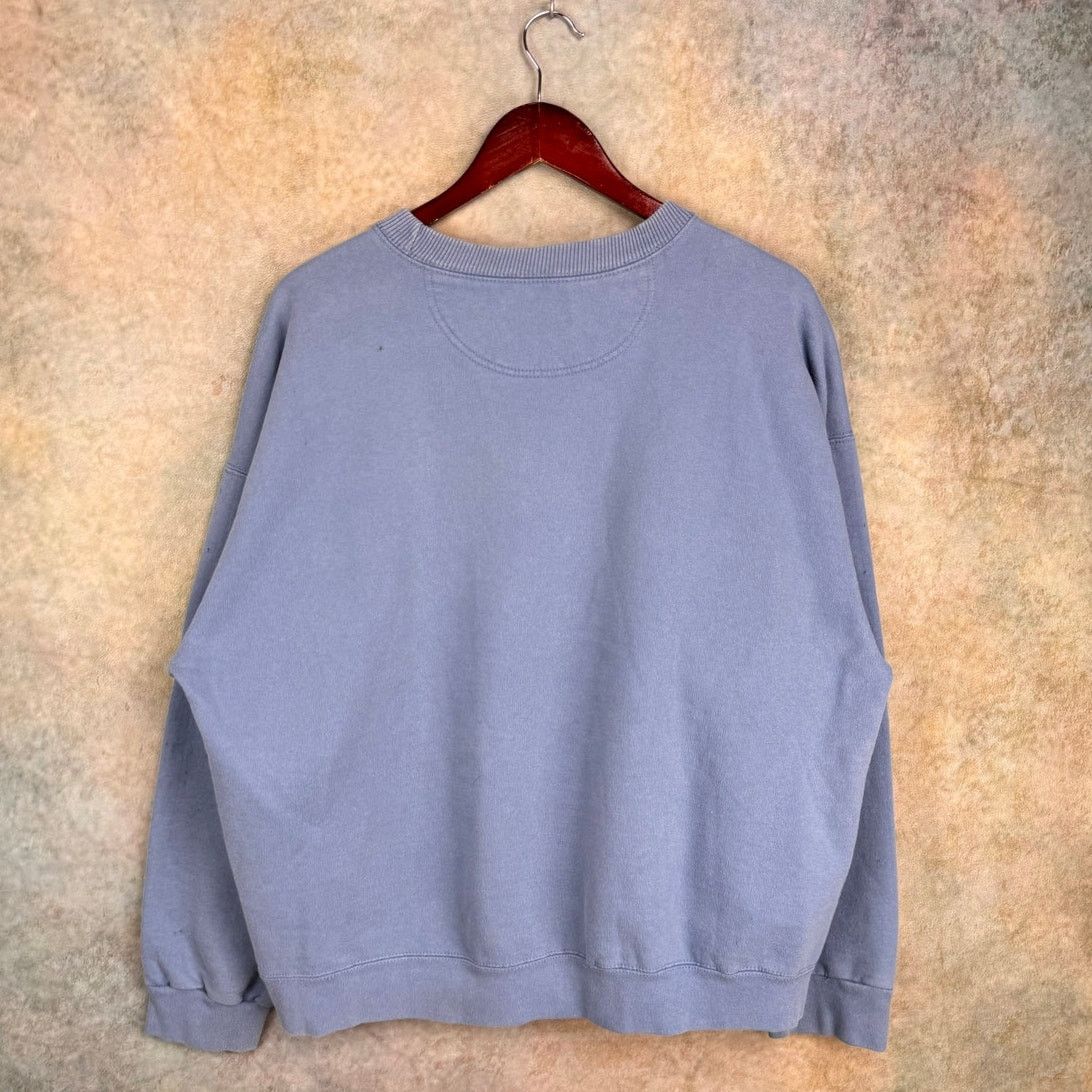 Starter × Vintage VTG 90s Starter Crewneck Sweatshirt Sz XL Light Blue Size US XL / EU 56 / 4 - 3 Thumbnail