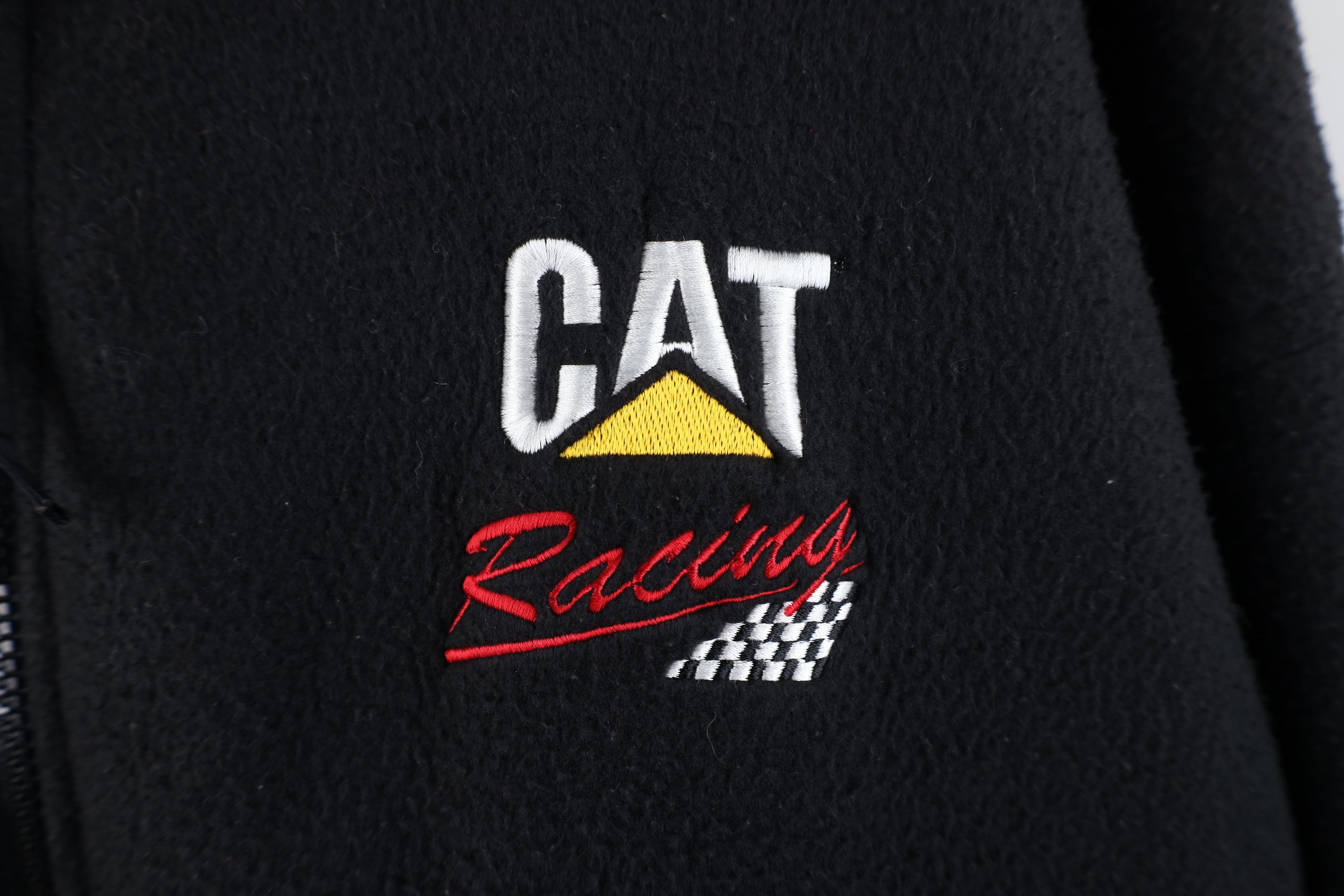 Vintage Vintage 90s Caterpillar Cat Racing Full Zip Fleece Jacket Size US L / EU 52-54 / 3 - 4 Thumbnail