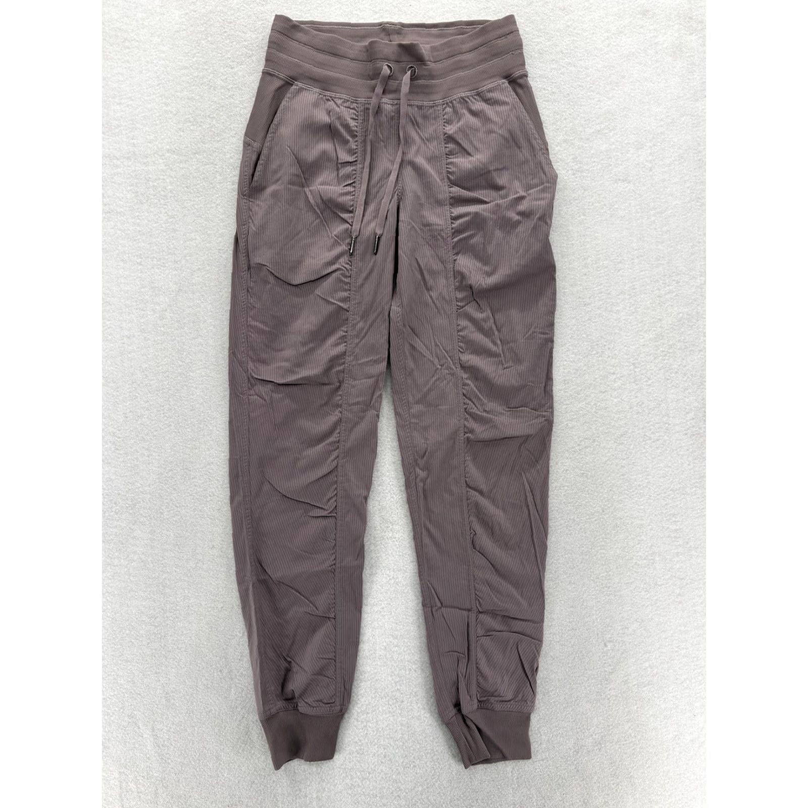 Lululemon Lululemon Pants Womens 4 Purple Gray Pinstripe Jogger Sweatpants Athletic Yoga Size 27" / US 4 / IT 40 - 2 Thumbnail