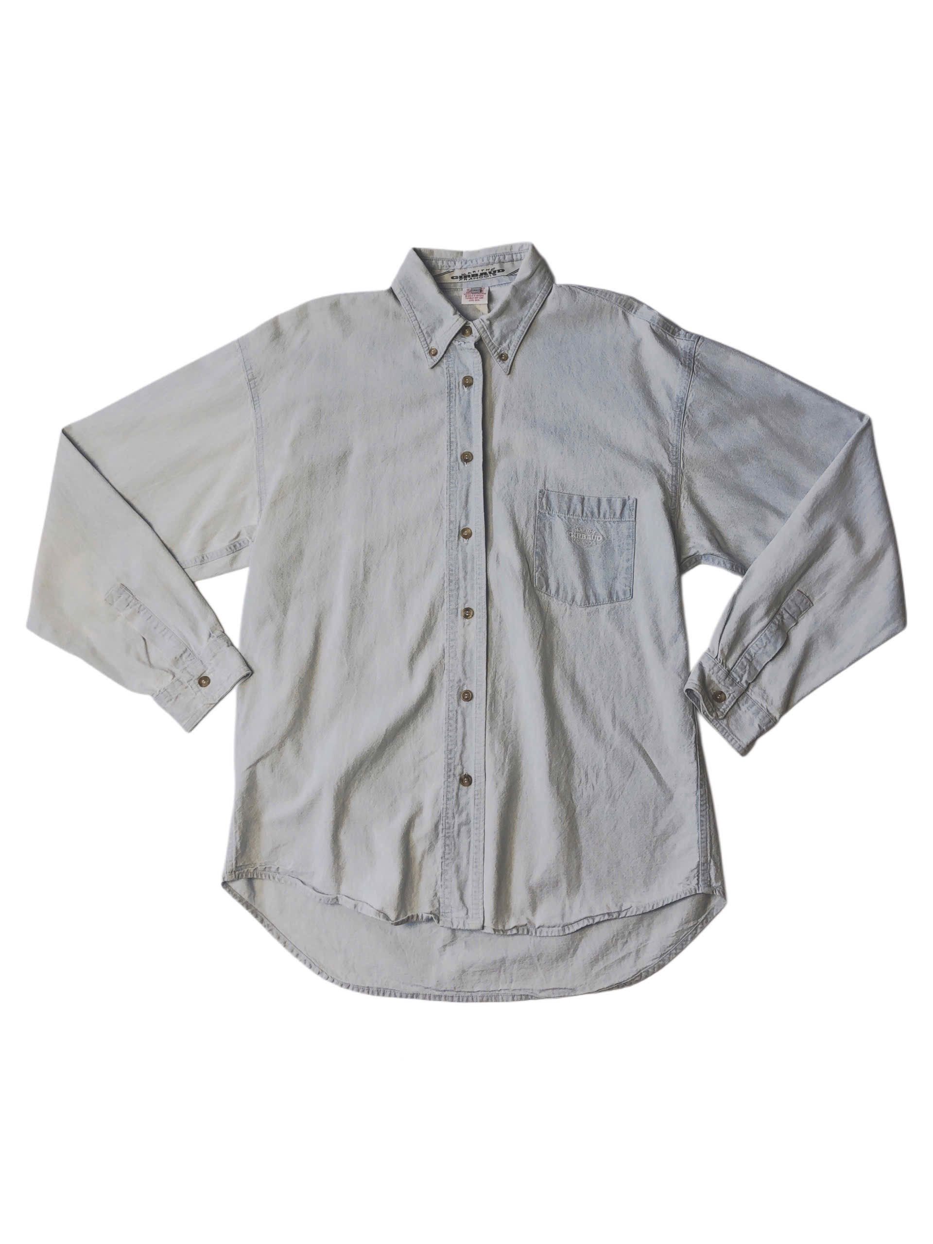 Marithe + Francois Girbaud Marithé + François Girbaud Light Denim Button-Up Shirt Size US M / EU 48-50 / 2 - 1 Thumbnail