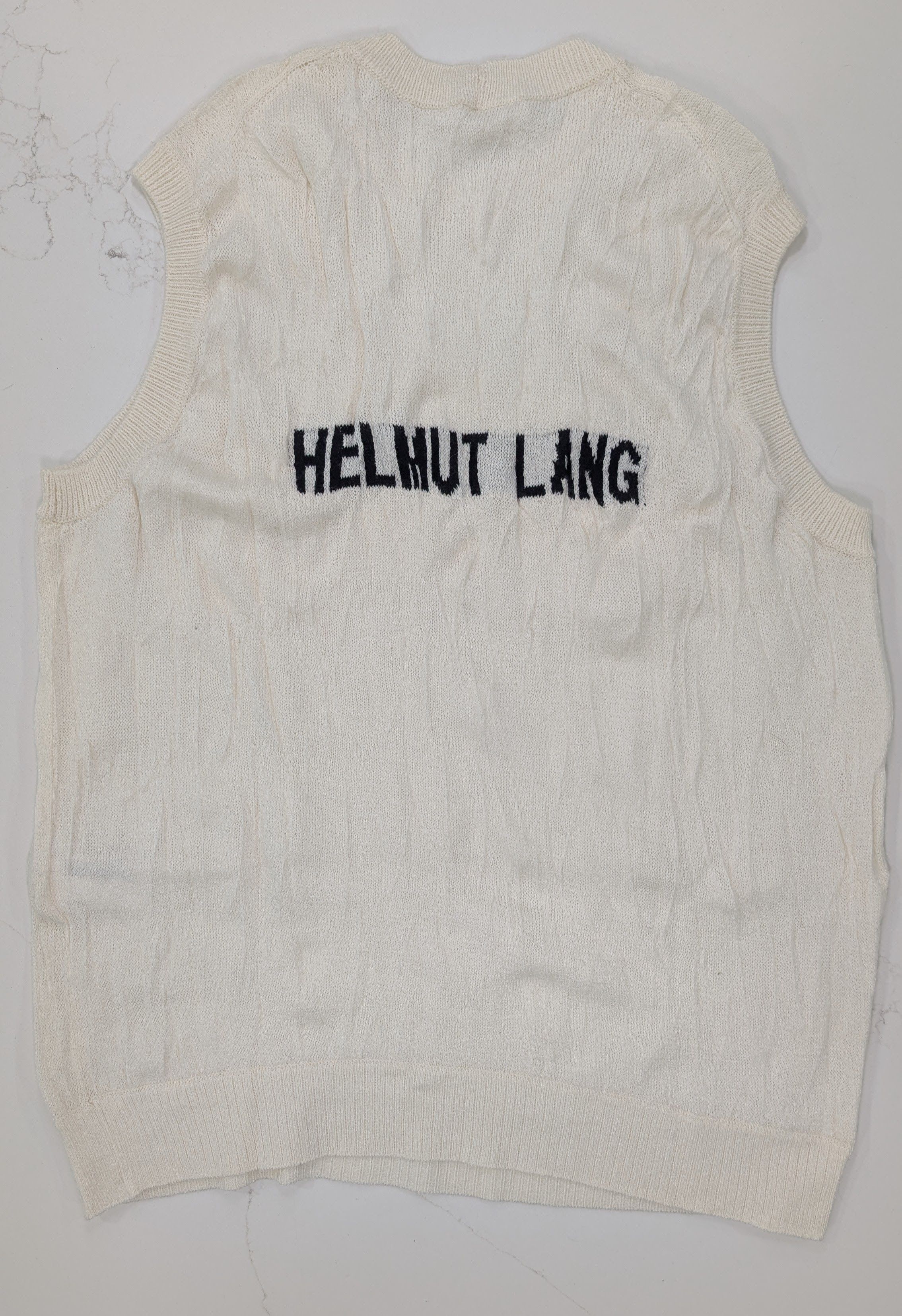 Helmut Lang Helmut Lang Crushed Wool Tank Top Size Medium Size US M / EU 48-50 / 2 - 2 Thumbnail