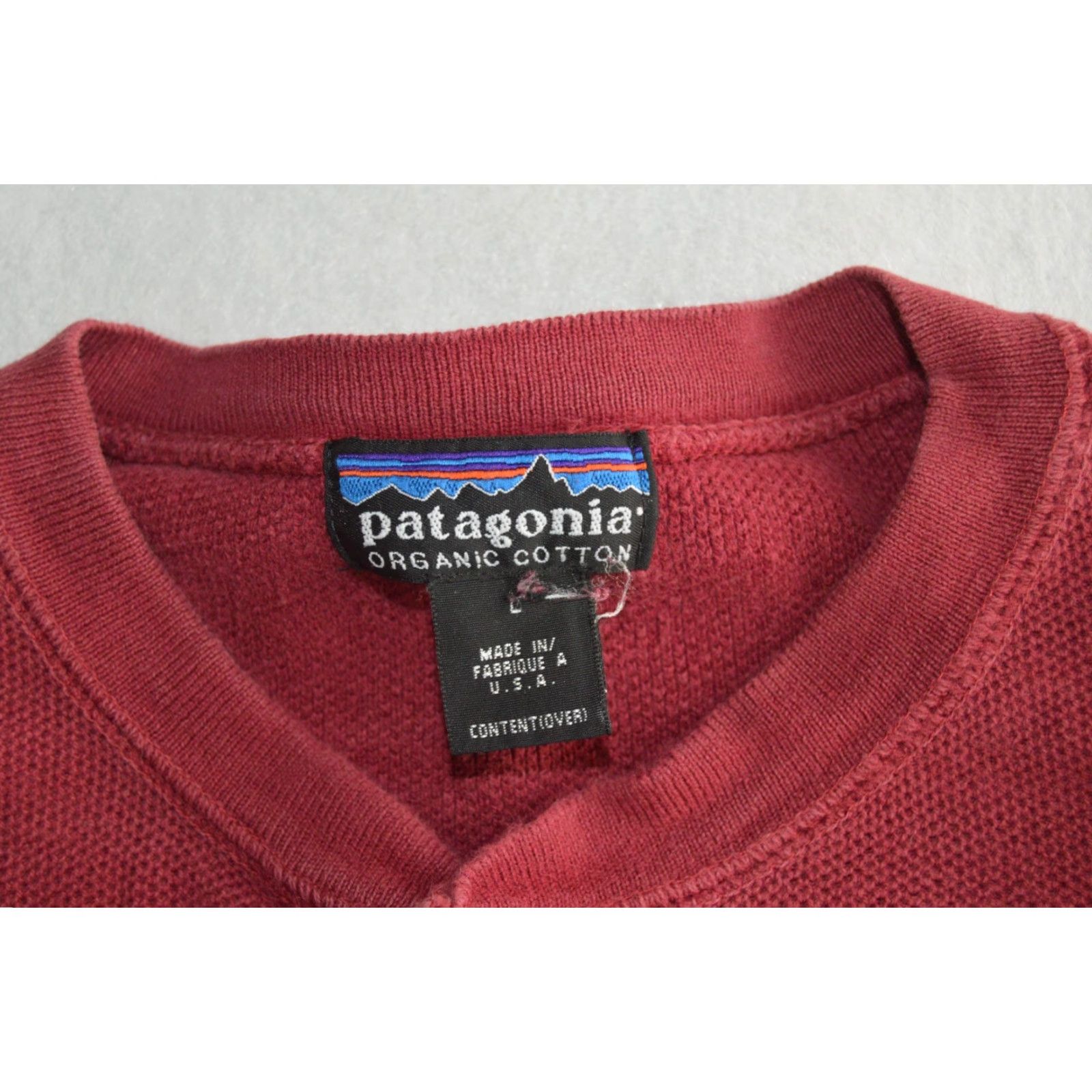 Patagonia Patagonia Shirt Men's XL Red Organic Heavy Knit Cotton Henley Tee Size US XL / EU 56 / 4 - 4 Thumbnail
