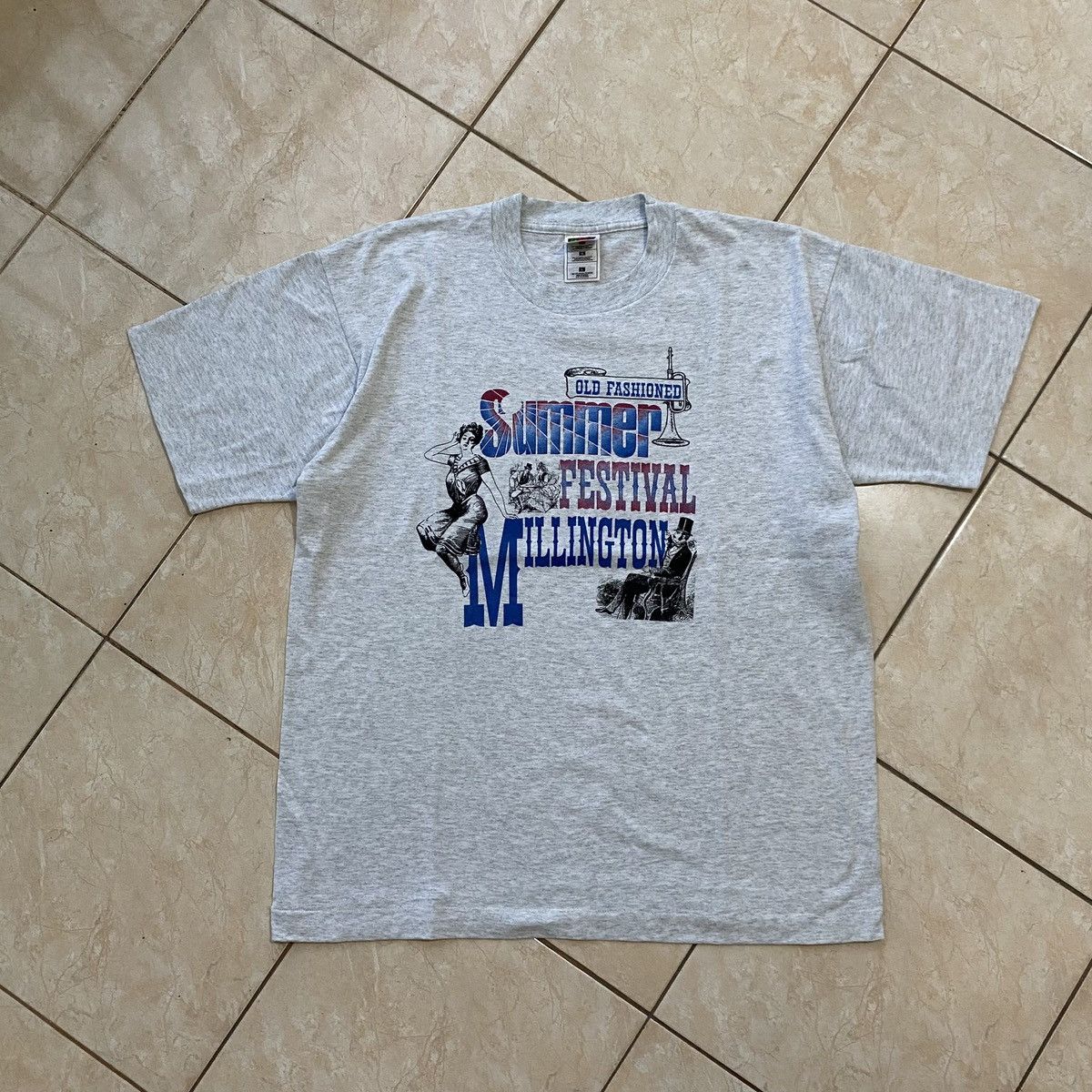 Fruit Of The Loom Vintage Art Tee Summer Festival Millington Size US L / EU 52-54 / 3 - 2 Thumbnail