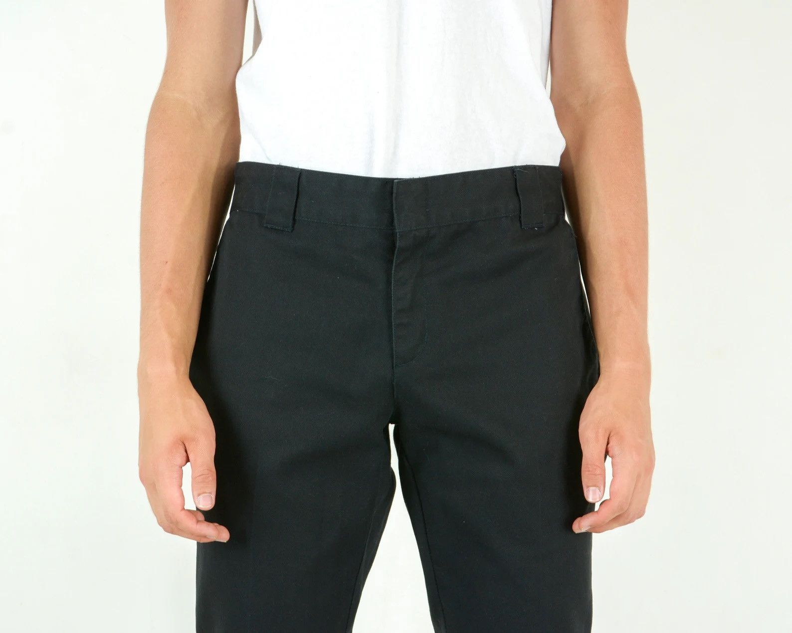 Dickies Mens W33 L32 Slim Fit Pants Canvas Cotton Trousers Chore M Size US 33 - 2 Thumbnail