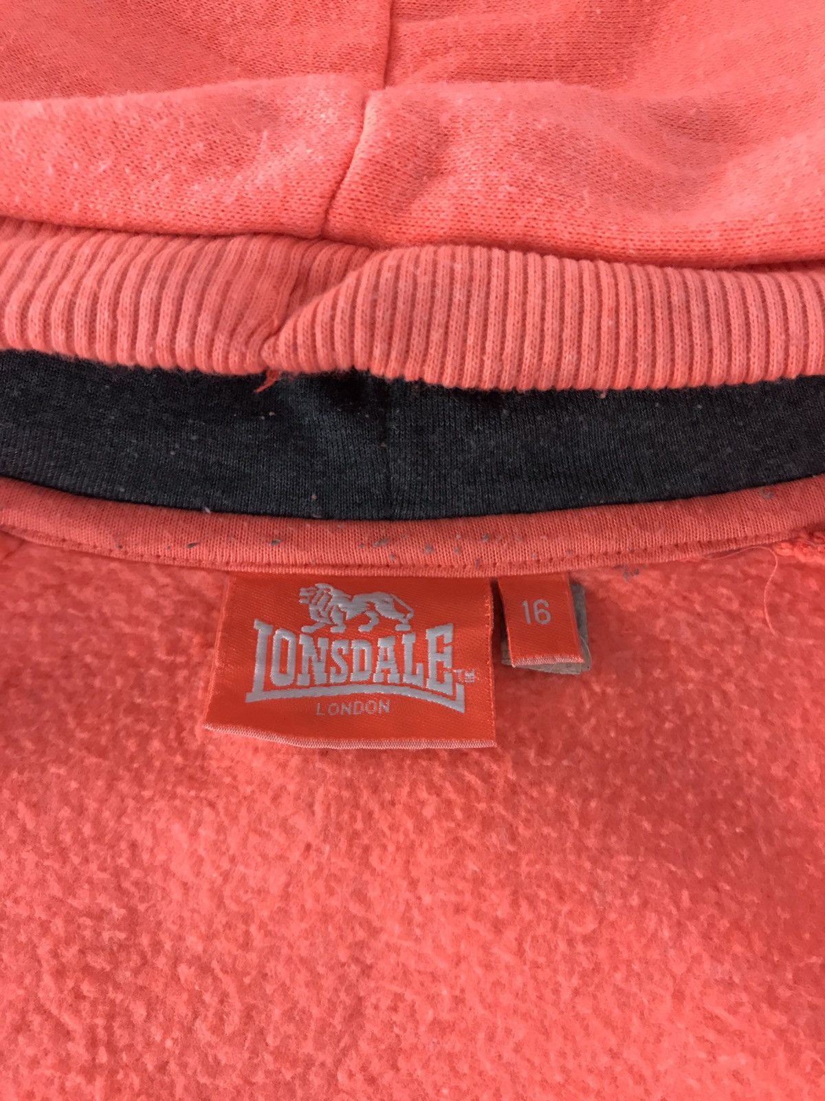 Lonsdale Vintage Sweater Lonsdale London Zipper Hoodie Size US L / EU 52-54 / 3 - 10 Thumbnail