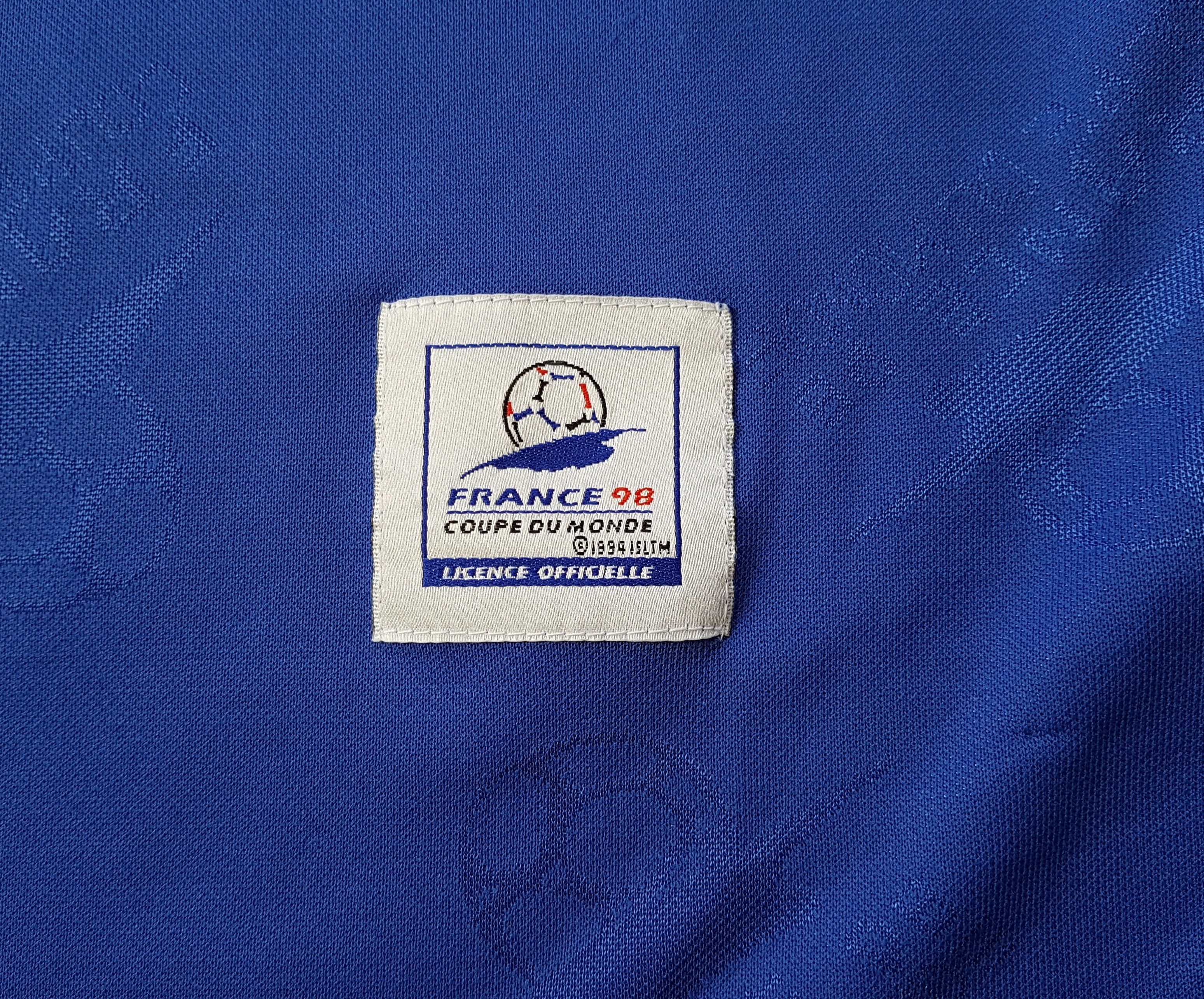 Vintage FRANCE 98 COUPE DU MONDE/WORLD CUP soccer football jersey Size US M / EU 48-50 / 2 - 4 Thumbnail