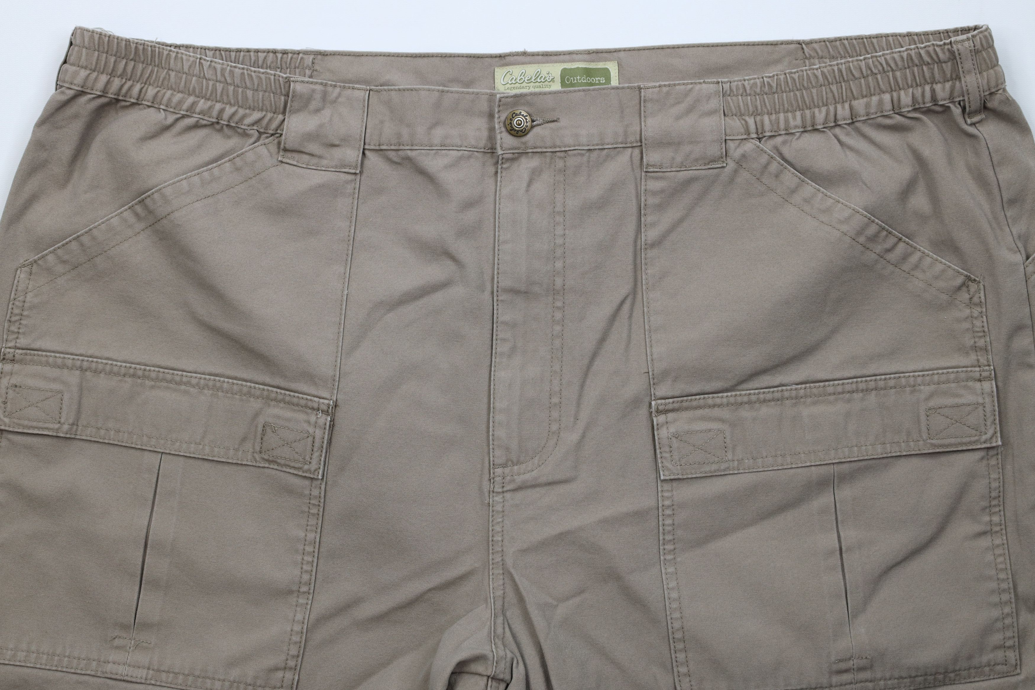 Cabelas Vintage Cabelas Canvas Trekking Cargo Shorts Light Brown Size US 44 / EU 60 - 3 Thumbnail