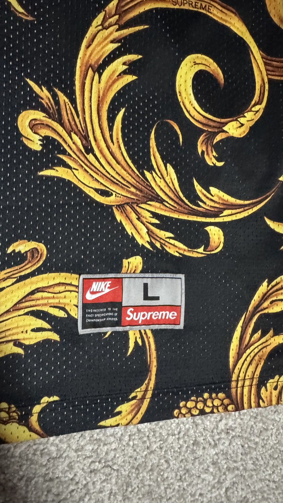 Nike × Supreme SS14 Supreme Nike Basketball Jersey Black L Size US L / EU 52-54 / 3 - 2 Thumbnail