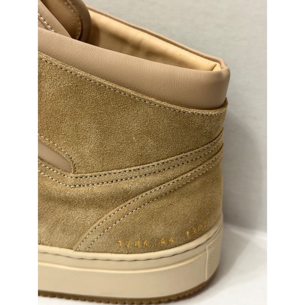Common Projects COMMON PROJECTS TAN BBALL HIGH SUEDE SNEAKERS Size US 10 / EU 43 - 5 Thumbnail