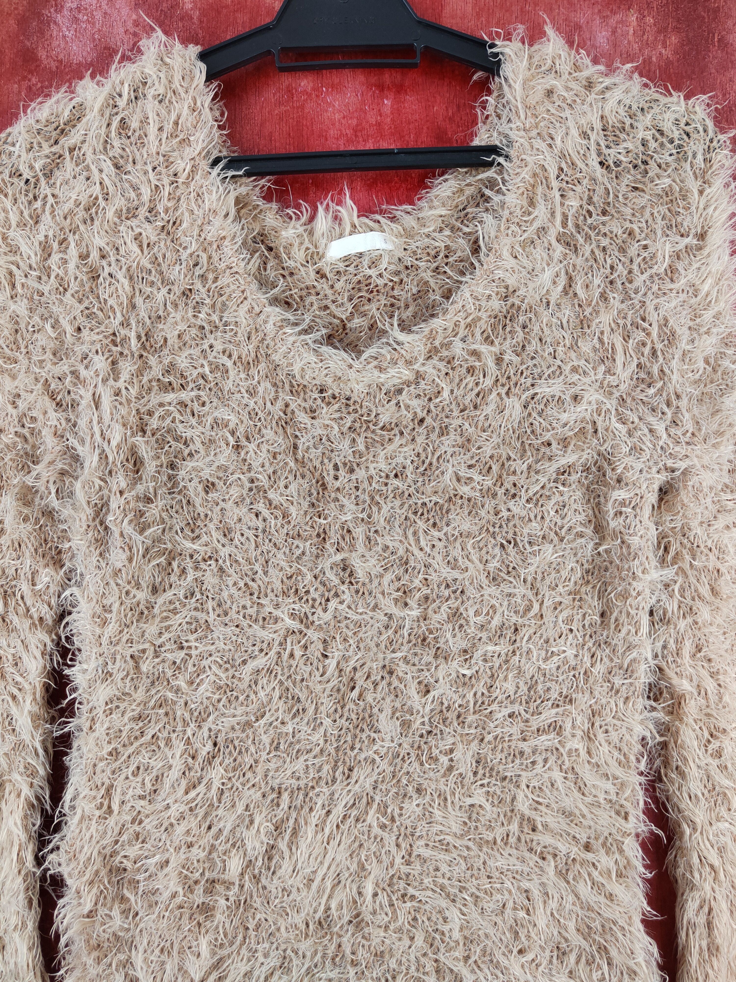 Homespun Knitwear × Japanese Brand Japanese Brand Brown Shag Shaggy Fur Mohair Knitwear #S2026 Size S / US 4 / IT 40 - 2 Thumbnail
