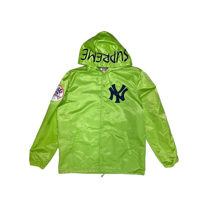 Supreme Supreme x Yankees MLB Satin Hooded Coaches Jacket | Grailed