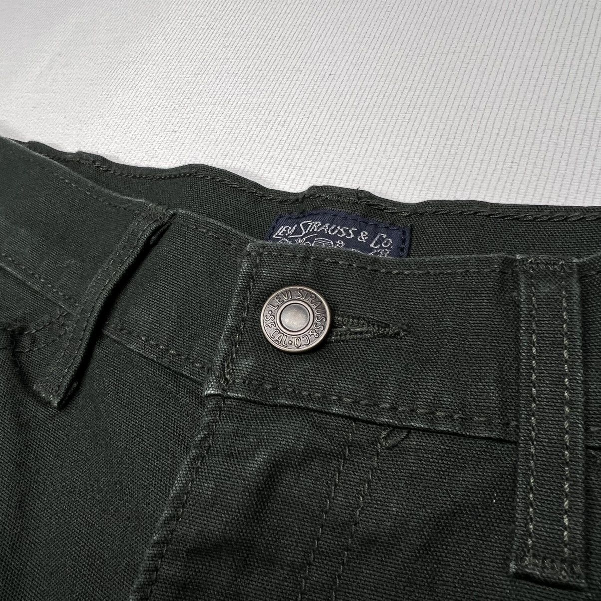 Levi's Levis Shorts Green Carpenter Chino Canvas Straight Workwear Size US 30 / EU 46 - 3 Thumbnail