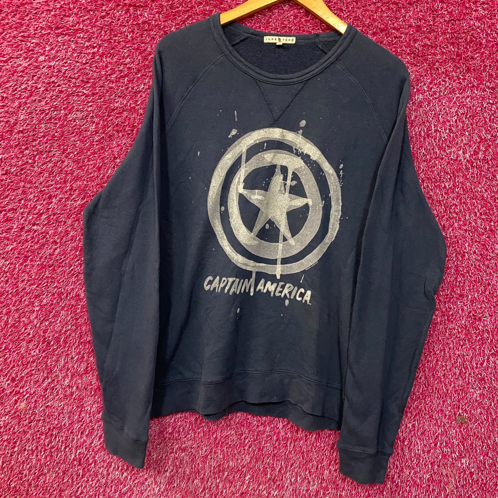 Junk Food Marvel Captain America Crewneck Sweatshirt Medium Size US M / EU 48-50 / 2 - 3 Thumbnail