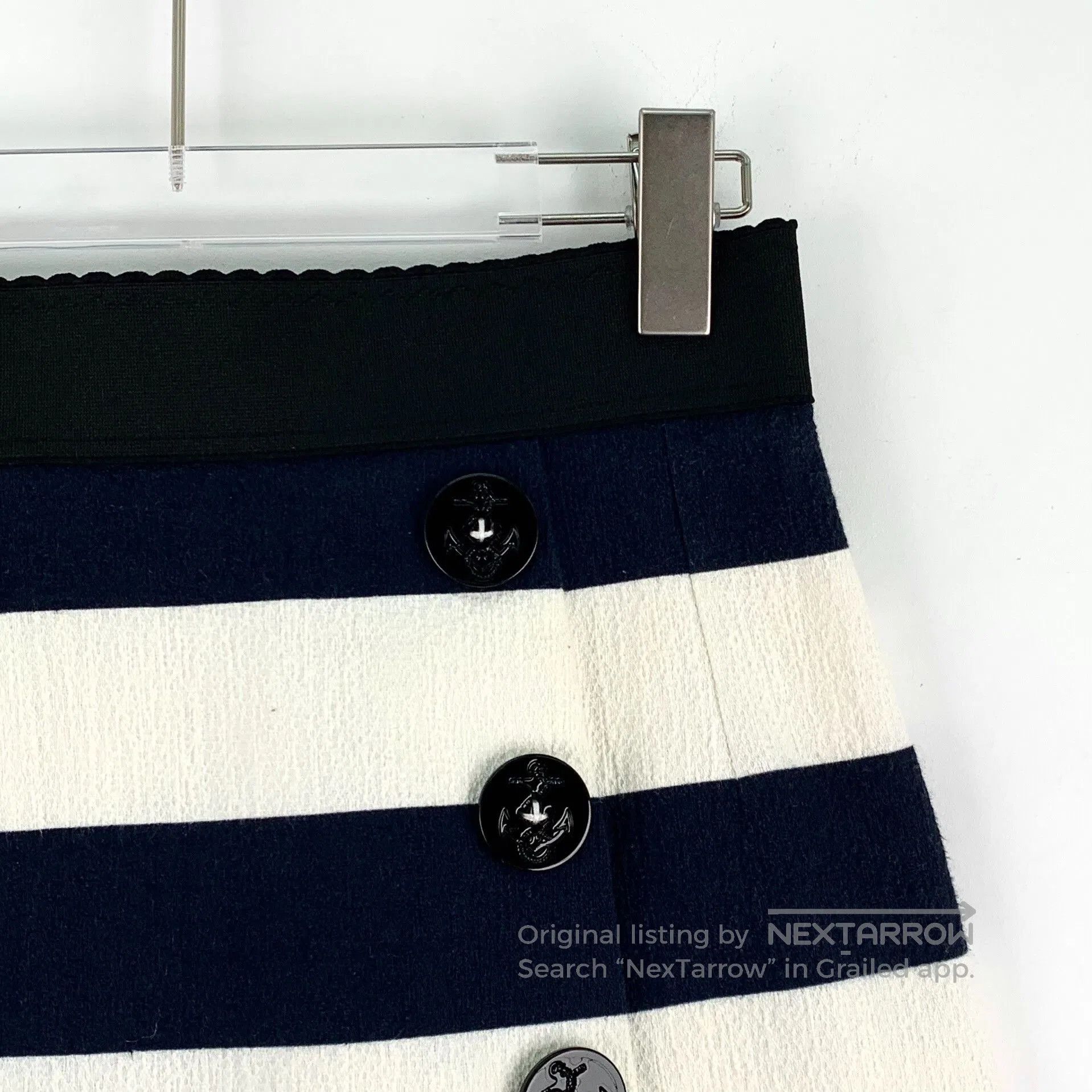 Dolce & Gabbana Dolce Gabbana Striped Cotton Skirt. Size 39" - 3 Thumbnail