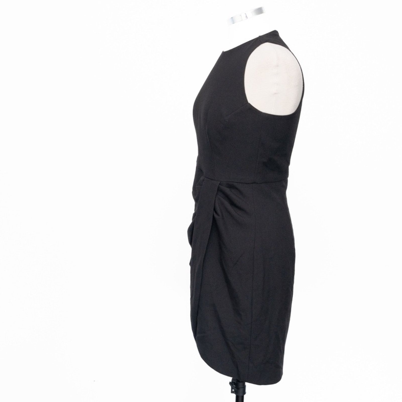 Black Halo Black Halo. Brett Draped Sleeveless Mini Dress. Size M / US 6-8 / IT 42-44 - 6 Thumbnail